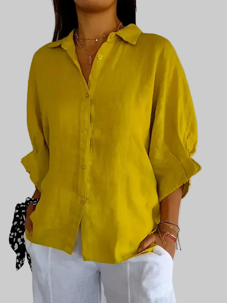 BLUSA ELEGANTE DE LINO