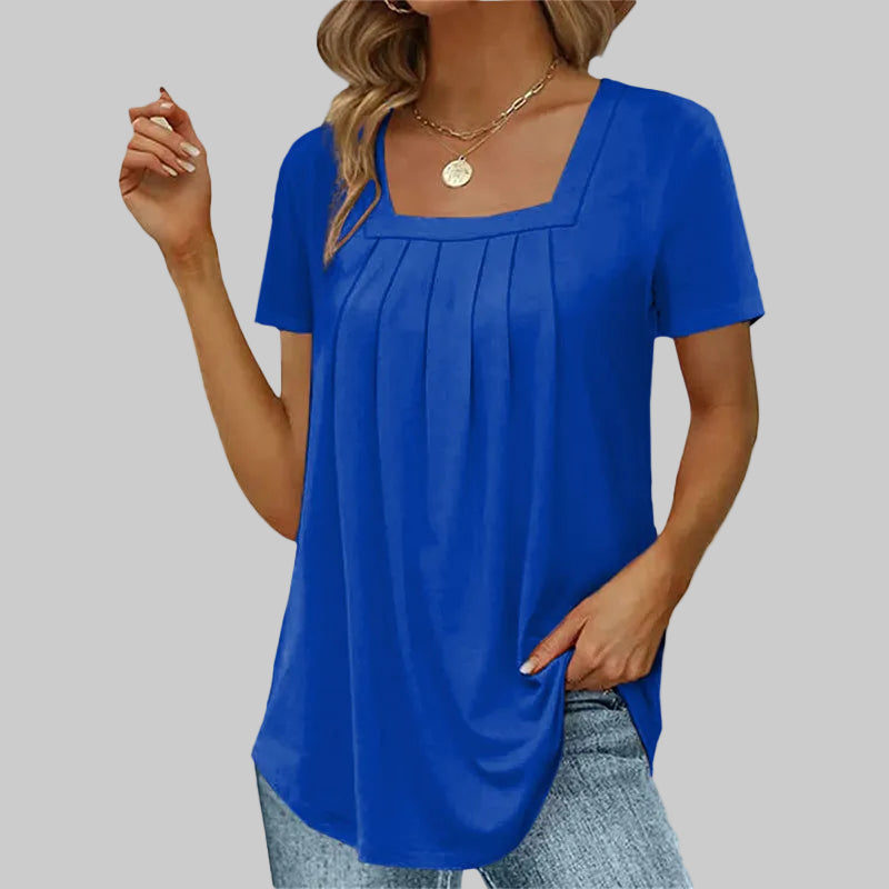 BLUSA ELEGANTE CON ESCOTE CUADRADO