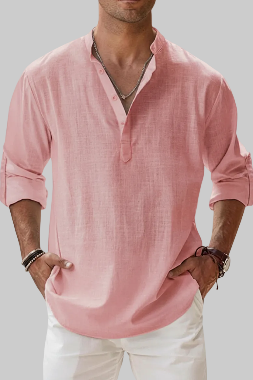 CAMISA DE LINO TRANSPIRABLE