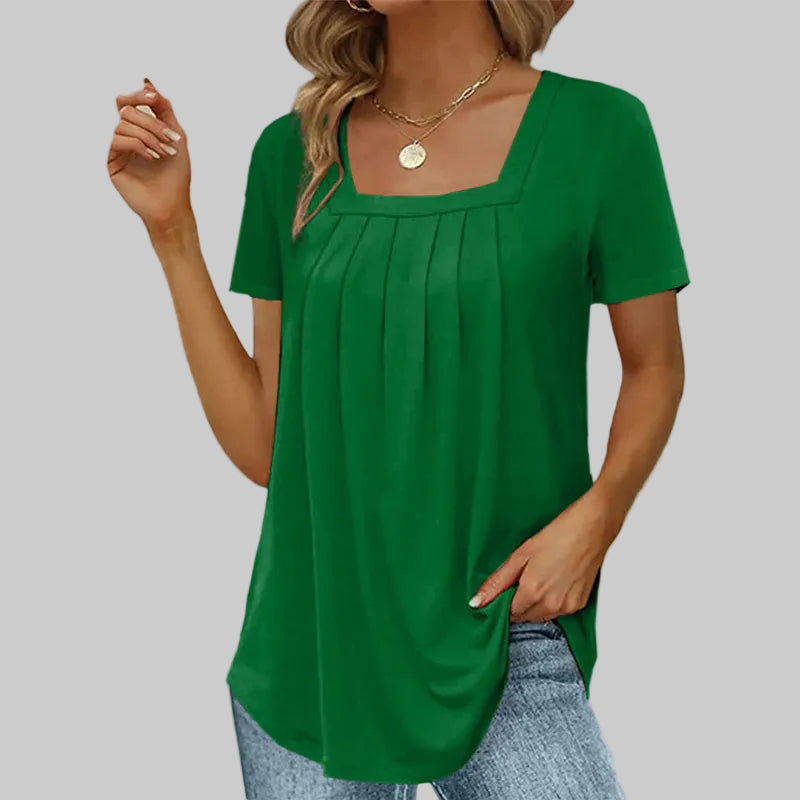 BLUSA ELEGANTE CON ESCOTE CUADRADO