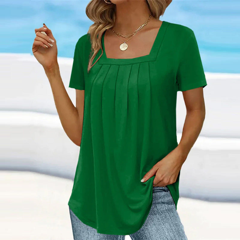 BLUSA ELEGANTE CON ESCOTE CUADRADO