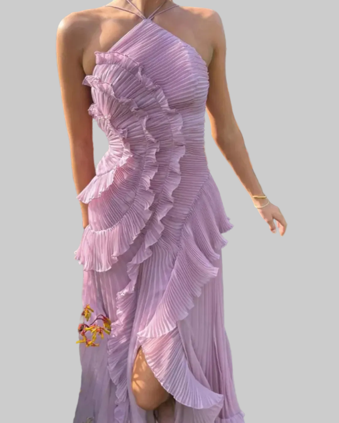 VESTIDO DE PLIEGUES