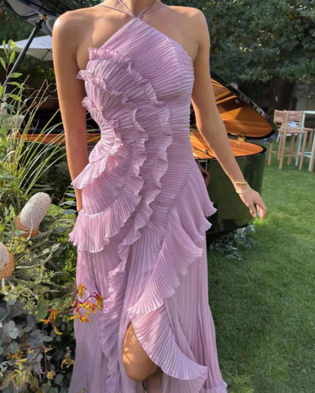 VESTIDO DE PLIEGUES