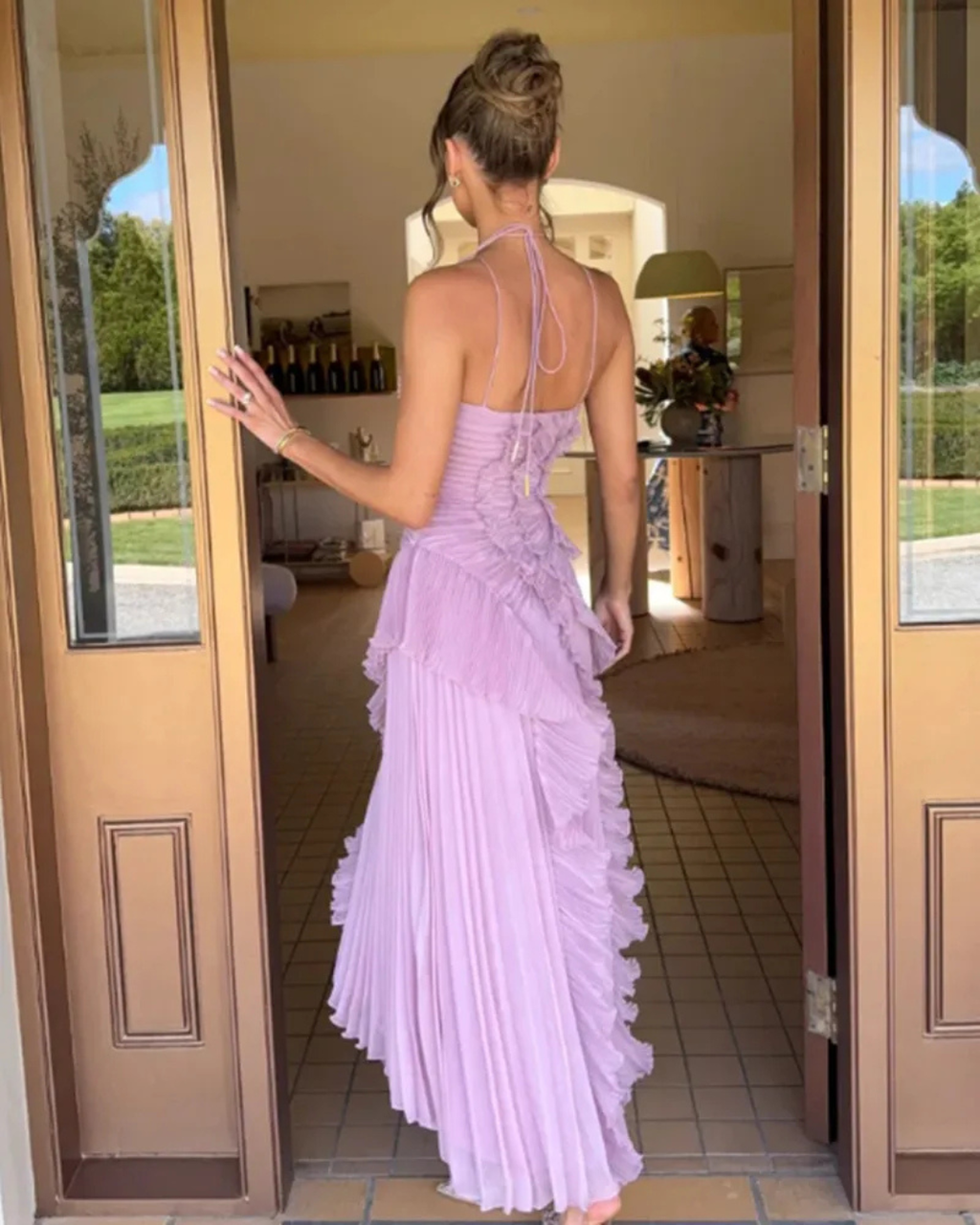 VESTIDO DE PLIEGUES