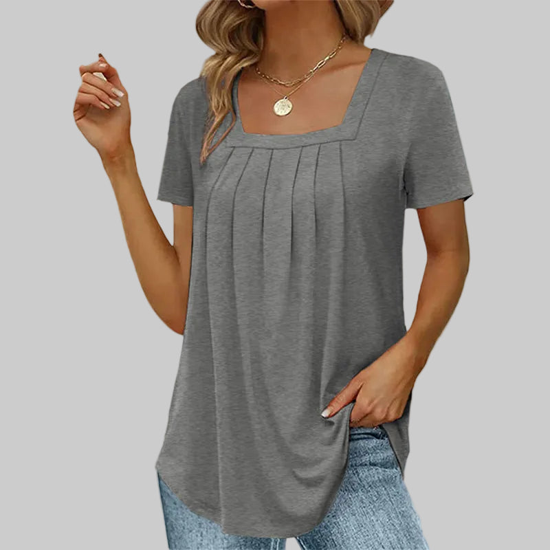 BLUSA ELEGANTE CON ESCOTE CUADRADO