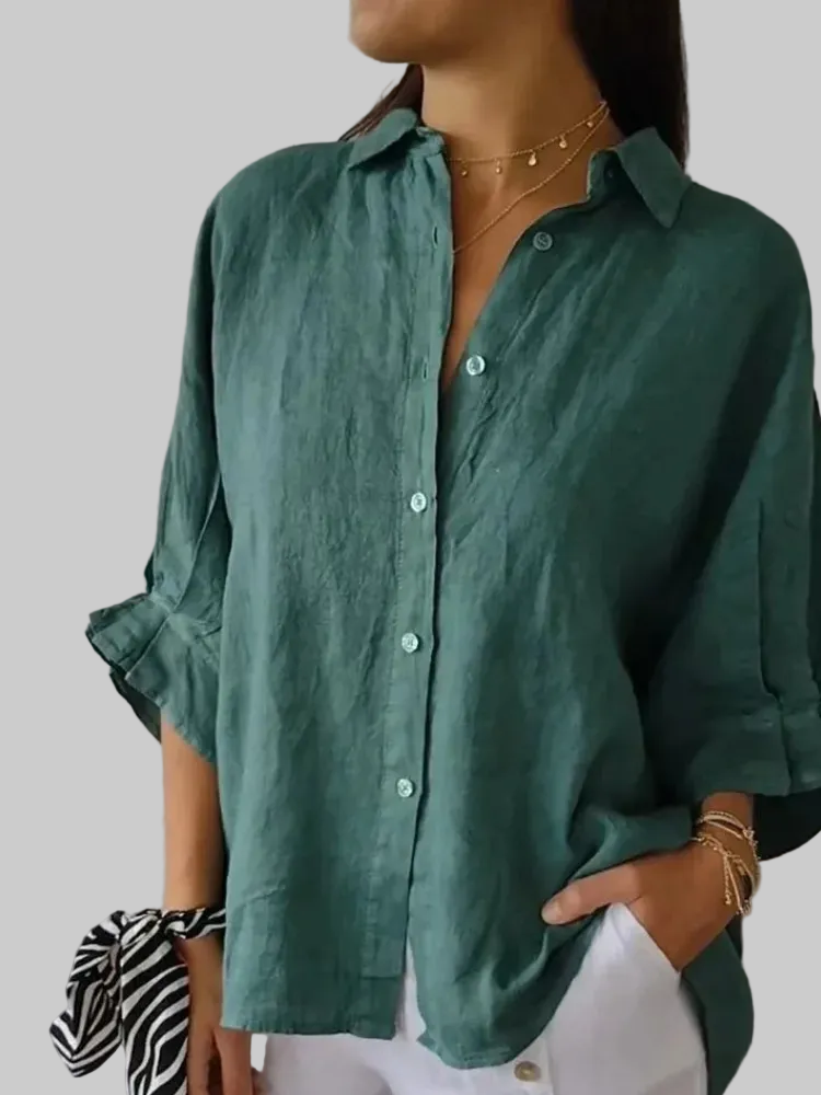 BLUSA ELEGANTE DE LINO