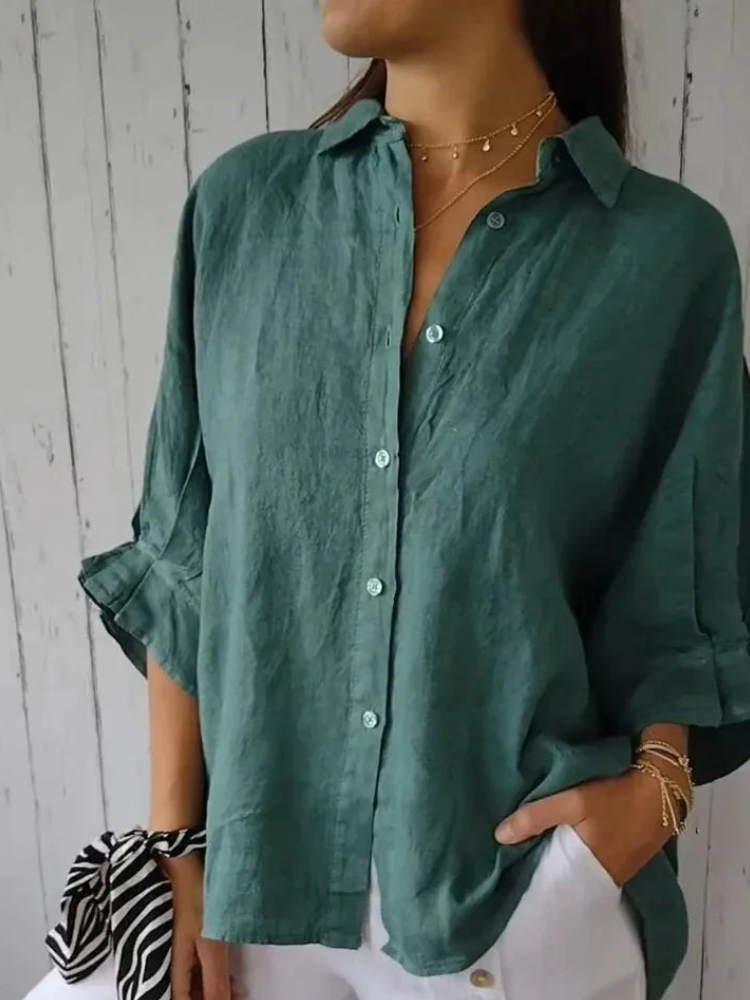 BLUSA ELEGANTE DE LINO