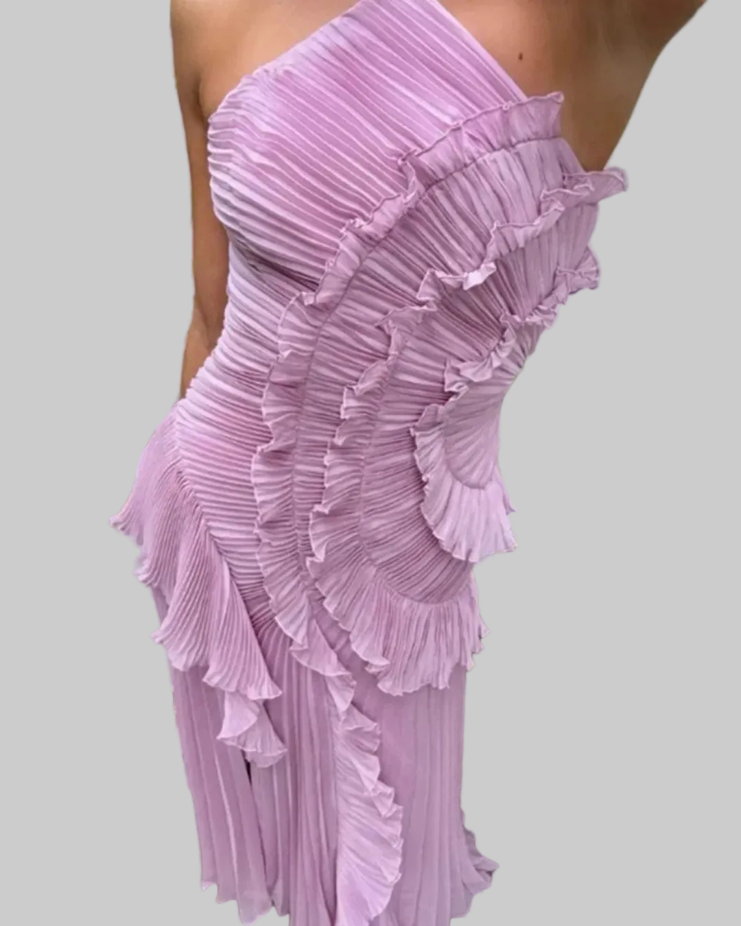 VESTIDO DE PLIEGUES