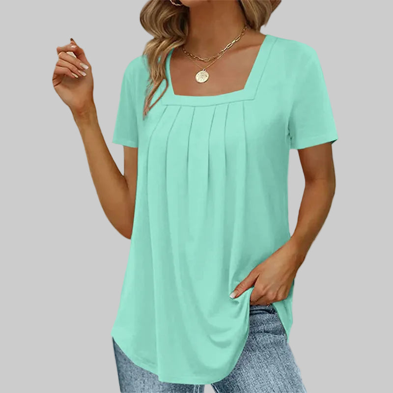 BLUSA ELEGANTE CON ESCOTE CUADRADO