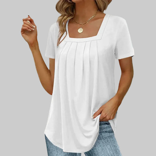 BLUSA ELEGANTE CON ESCOTE CUADRADO