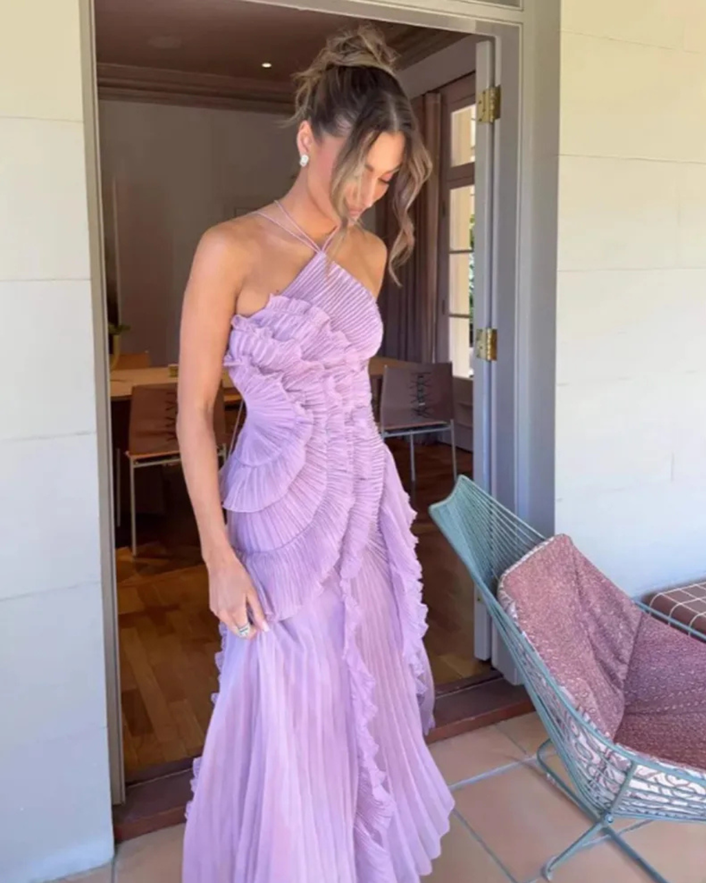 VESTIDO DE PLIEGUES