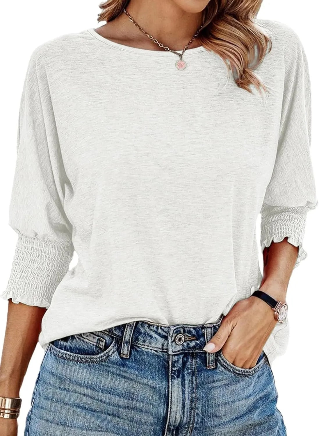 BLUSA SENCILLA CON ESCOTE REDONDO