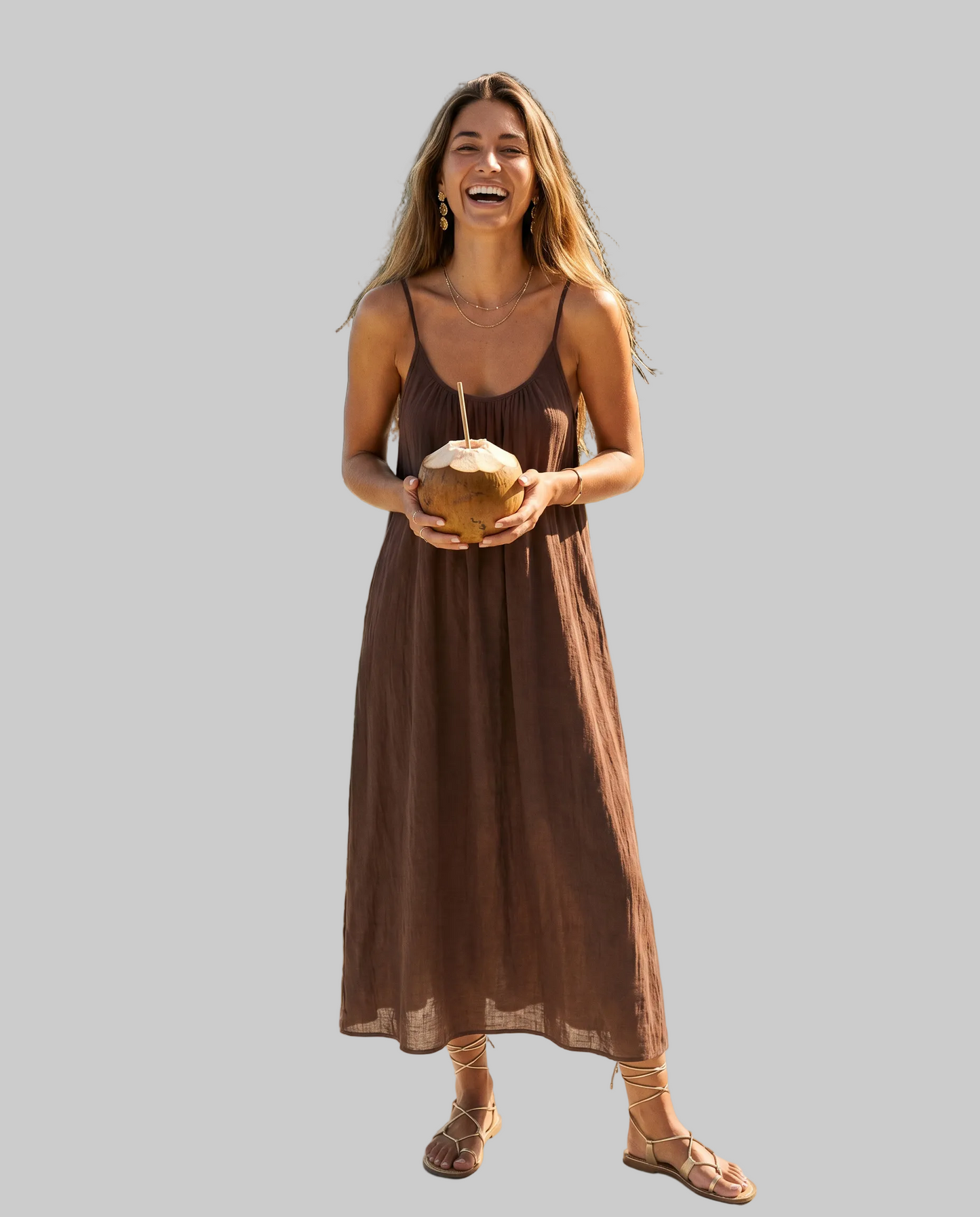 VESTIDO LARGO SIN ESPALDA