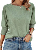 BLUSA SENCILLA CON ESCOTE REDONDO
