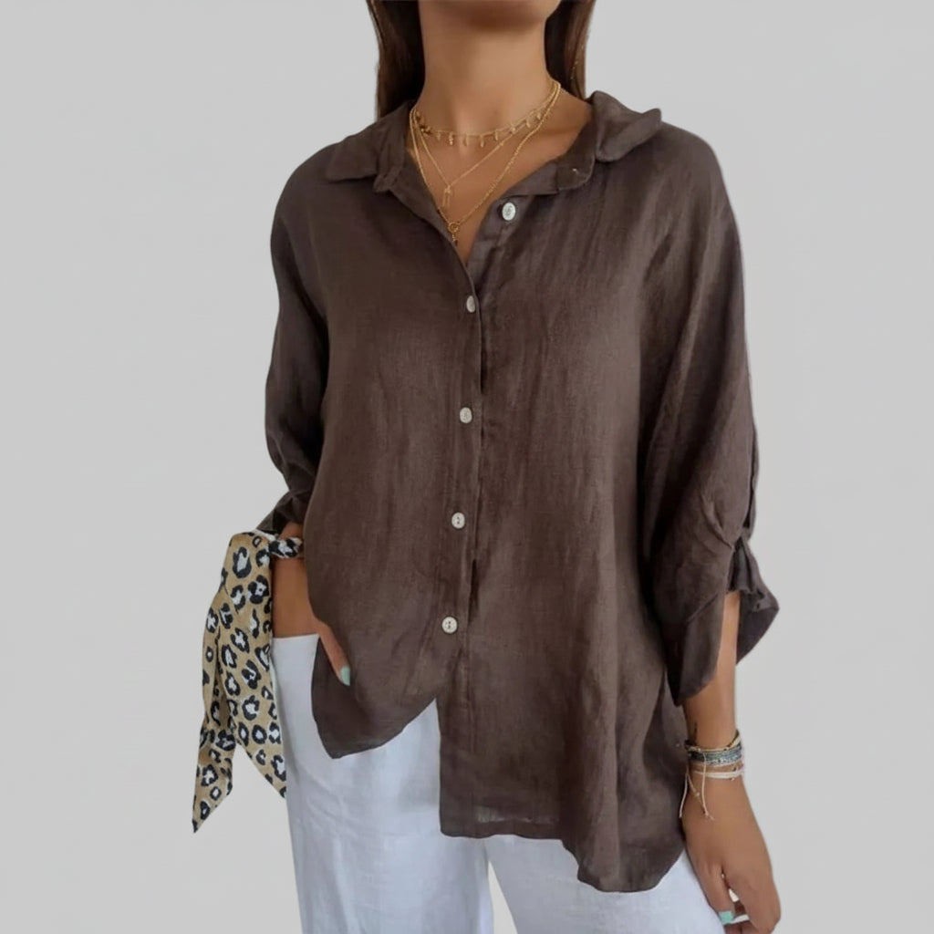 BLUSA ELEGANTE DE LINO