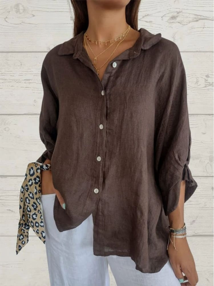 BLUSA ELEGANTE DE LINO