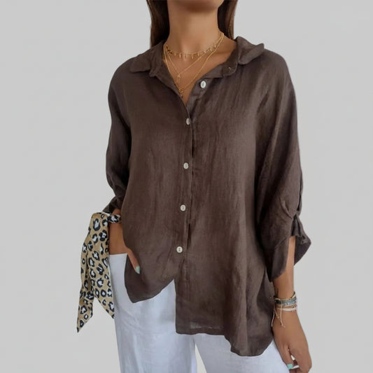BLUSA ELEGANTE DE LINO
