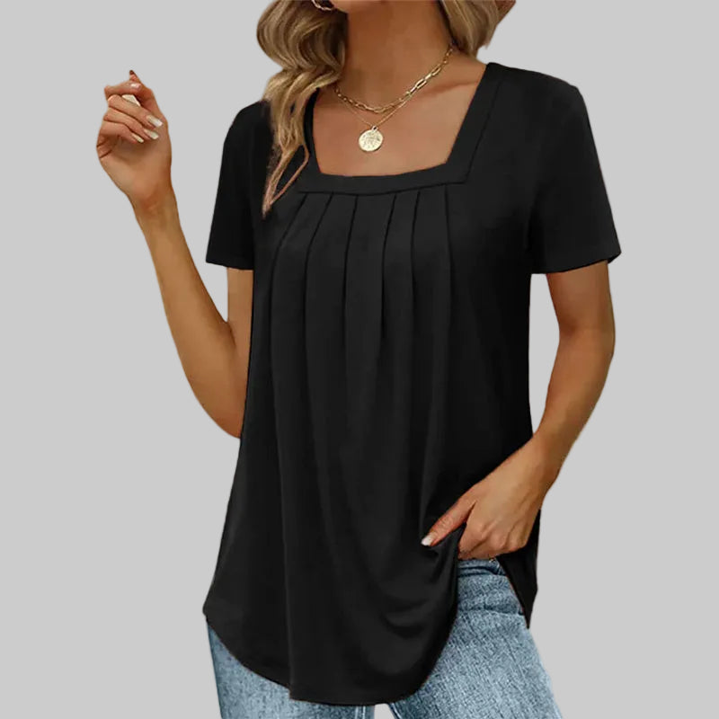 BLUSA ELEGANTE CON ESCOTE CUADRADO