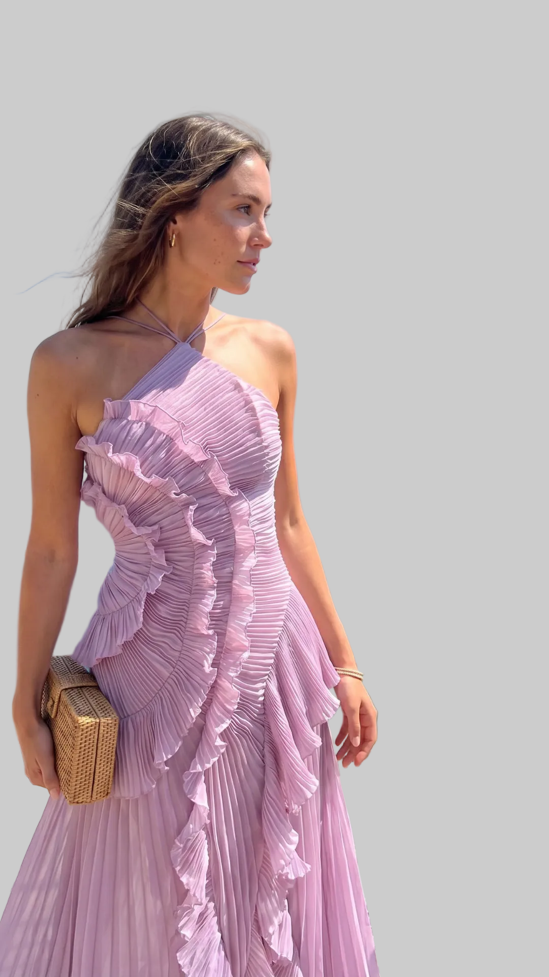 VESTIDO DE PLIEGUES