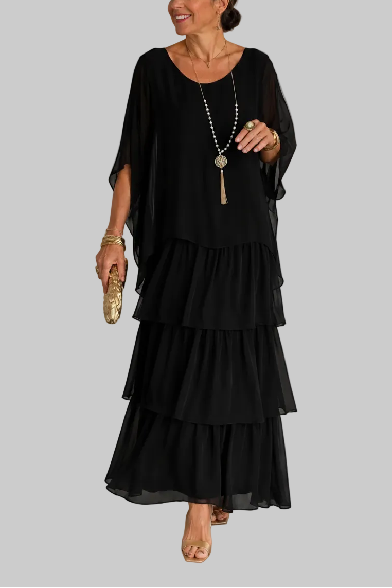 VESTIDO LARGO ELEGANTE Y CON CAIDA FLUIDA