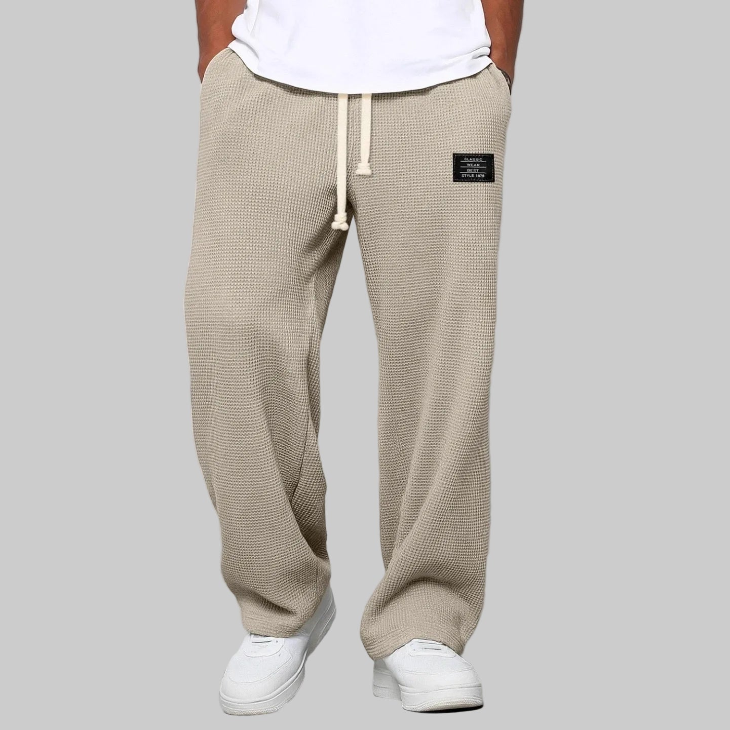 PANTALONES ANCHOS CON CINTURA AJUSTABLE