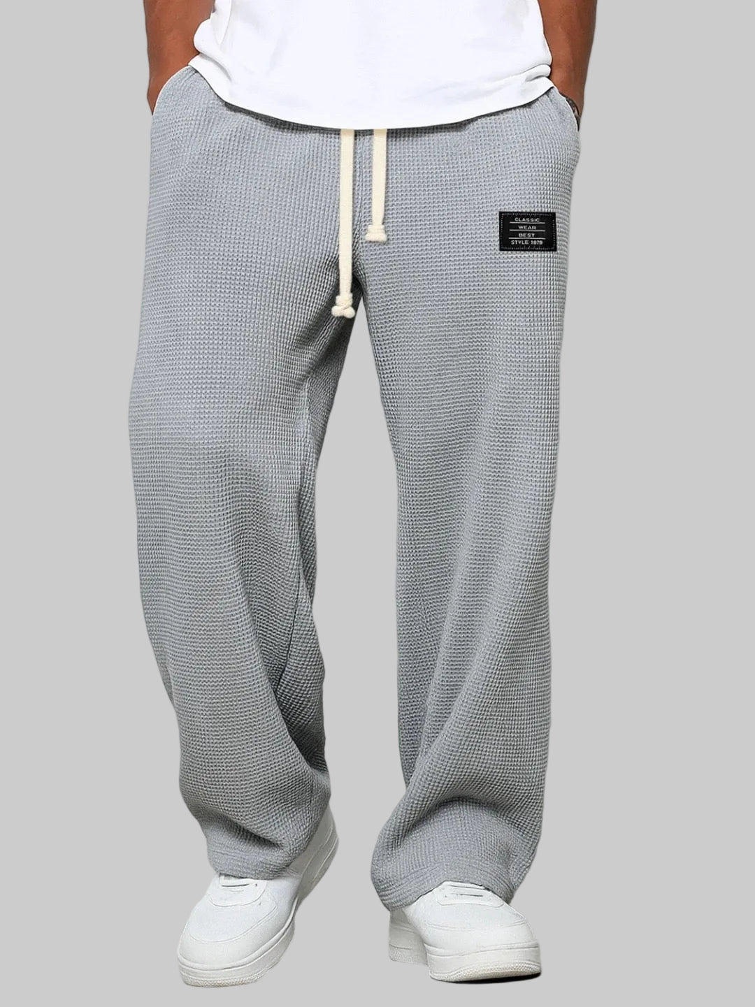PANTALONES ANCHOS CON CINTURA AJUSTABLE
