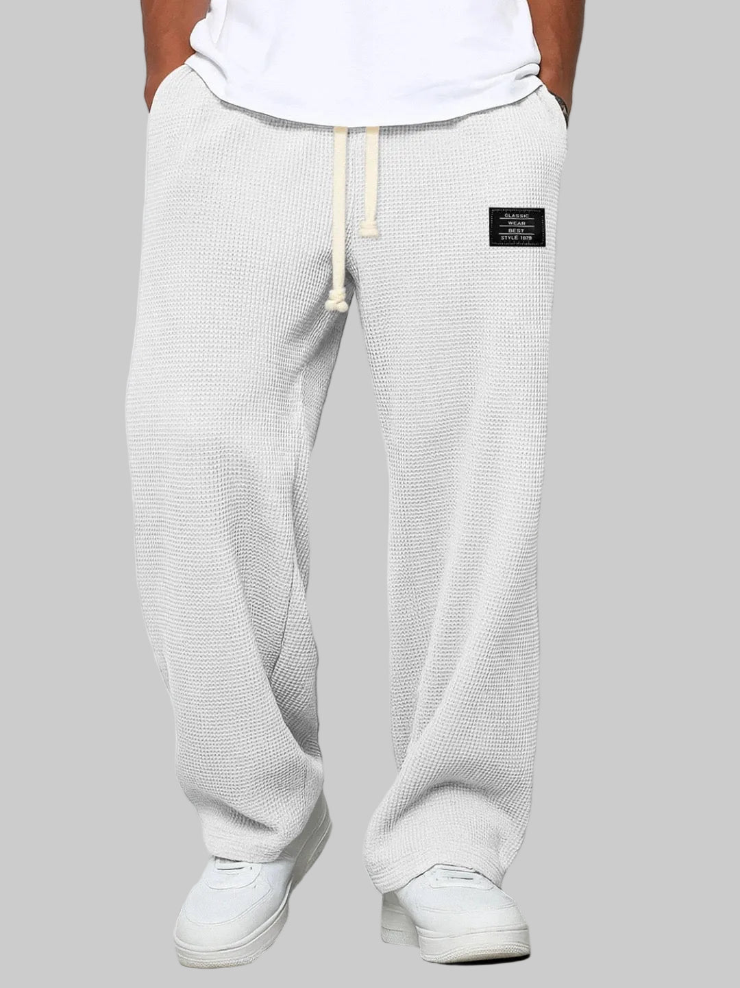 PANTALONES ANCHOS CON CINTURA AJUSTABLE