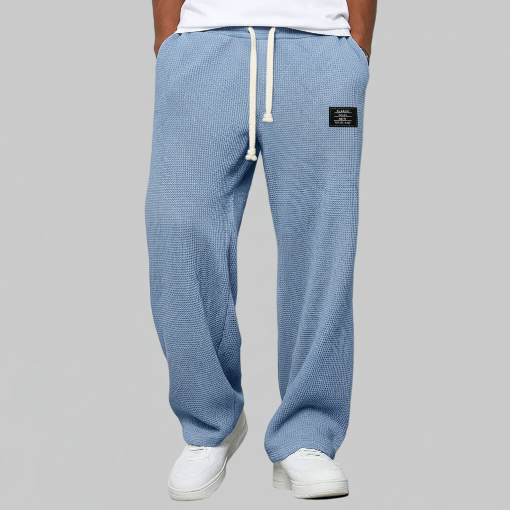 PANTALONES ANCHOS CON CINTURA AJUSTABLE