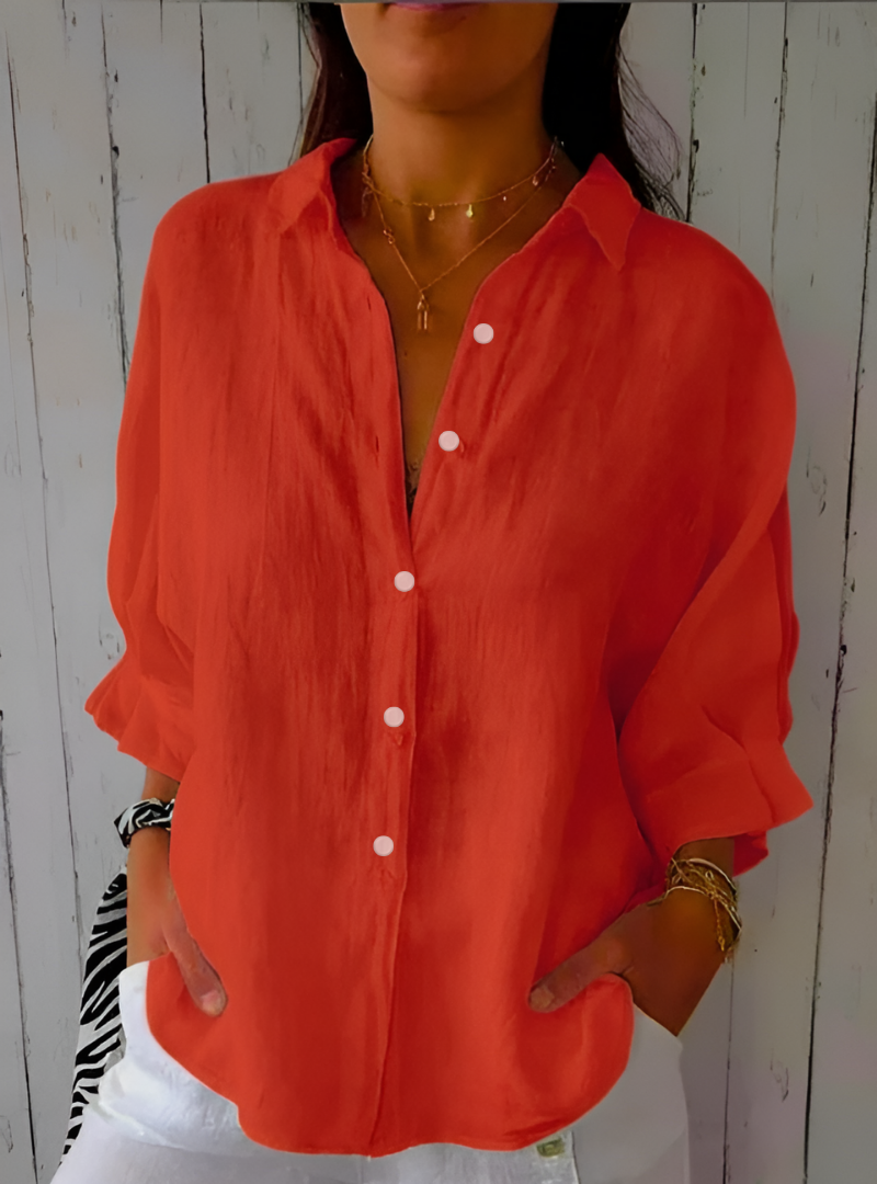 BLUSA ELEGANTE DE LINO