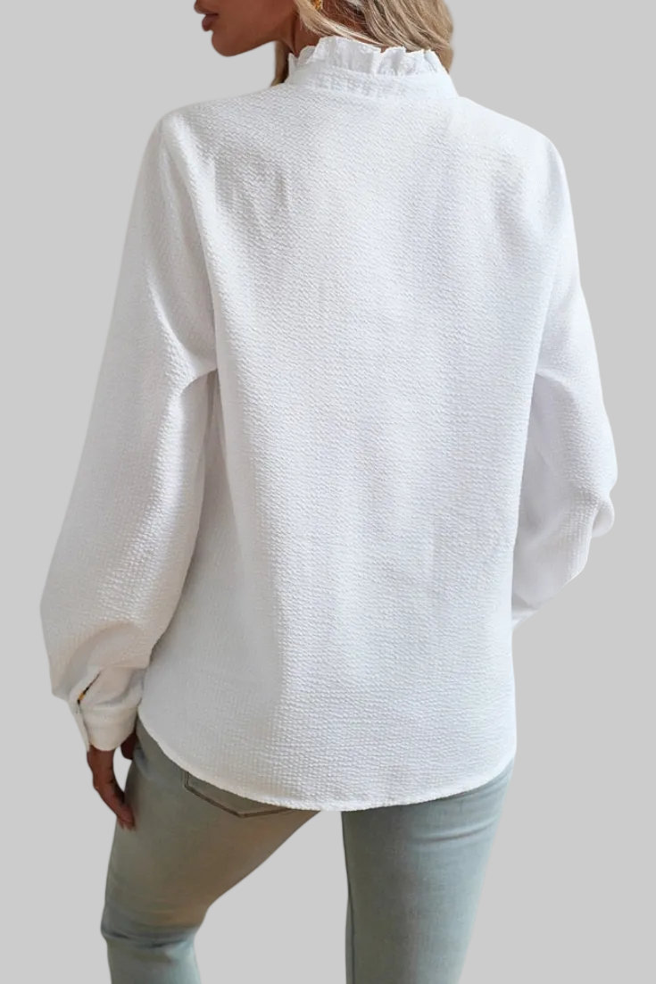 BLUSA ELEGANTE CON VOLANTES