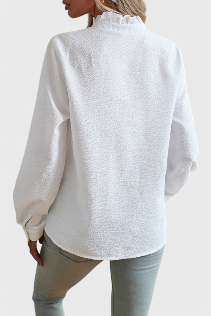 BLUSA ELEGANTE CON VOLANTES
