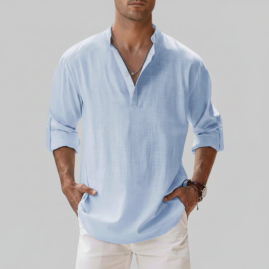 CAMISA DE LINO TRANSPIRABLE