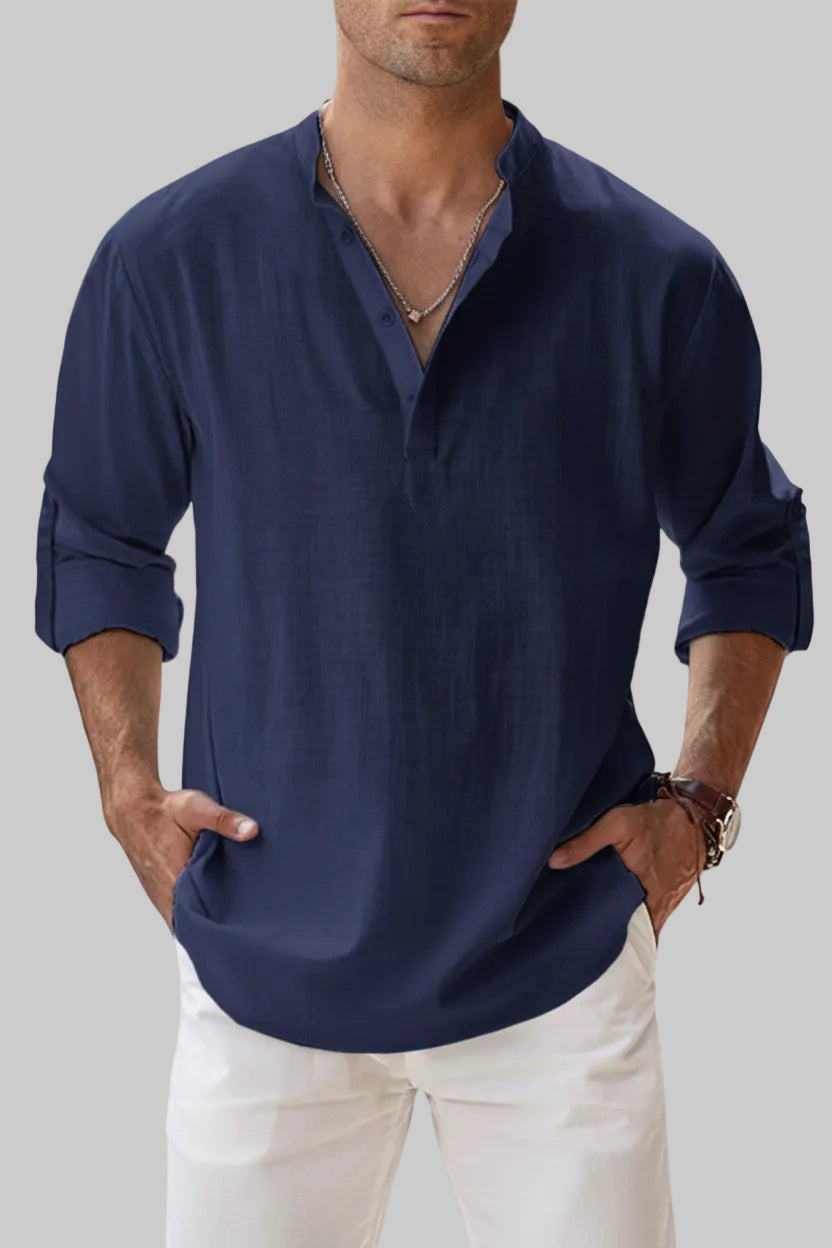 CAMISA DE LINO TRANSPIRABLE