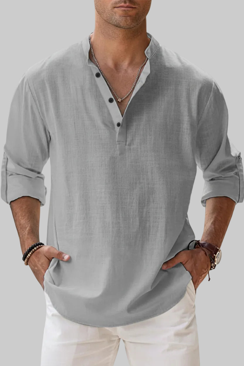 CAMISA DE LINO TRANSPIRABLE