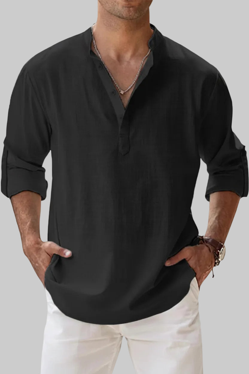 CAMISA DE LINO TRANSPIRABLE