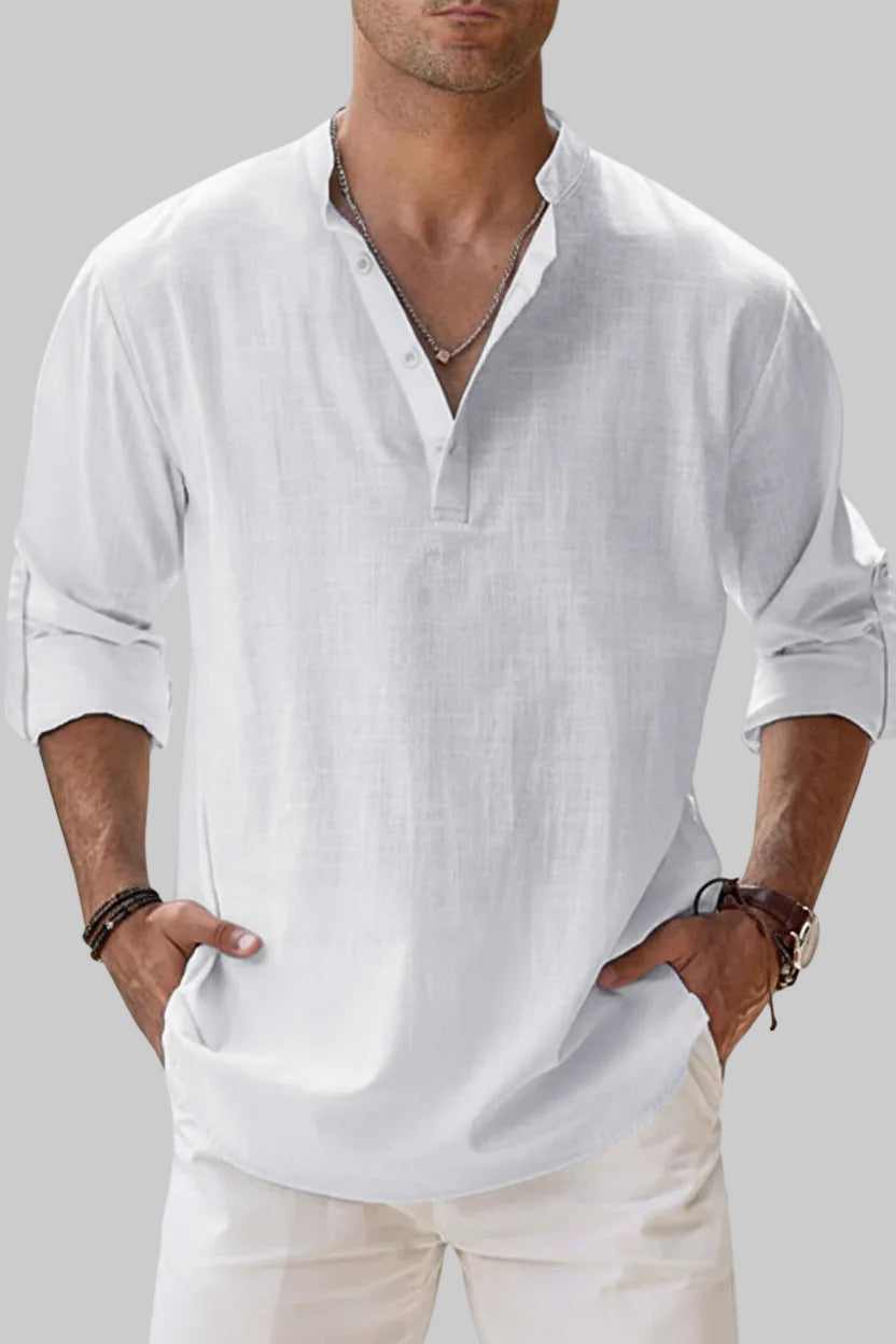 CAMISA DE LINO TRANSPIRABLE