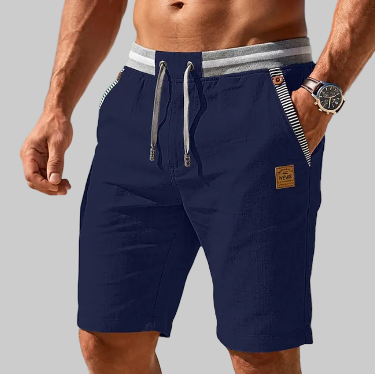 PANTALONES CORTOS DE VERANO DE LINO LIGEROS PARA HOMBRE