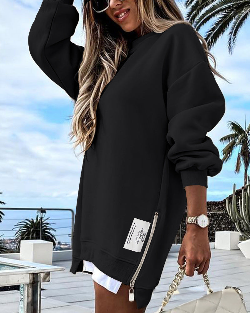 SUDADERA OVERSIZE DE MANGA LARGA