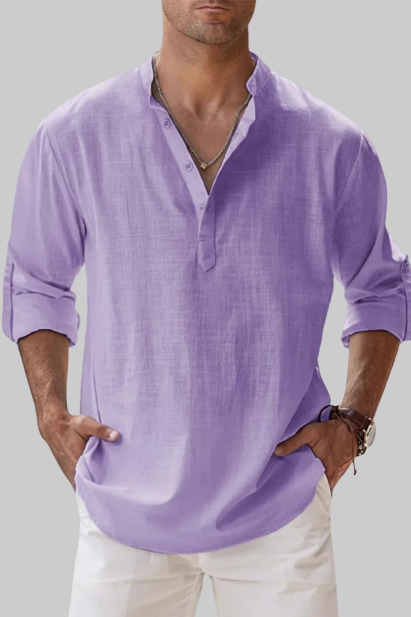 CAMISA DE LINO TRANSPIRABLE