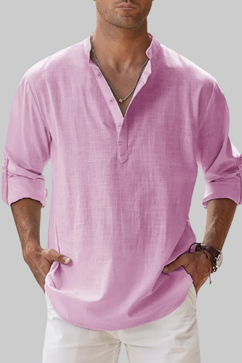 CAMISA DE LINO TRANSPIRABLE