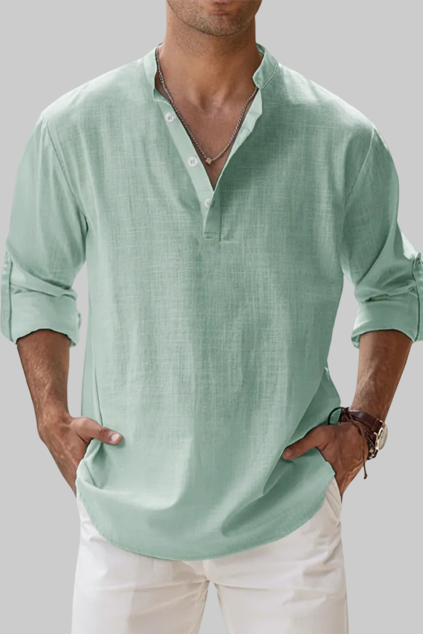 CAMISA DE LINO TRANSPIRABLE