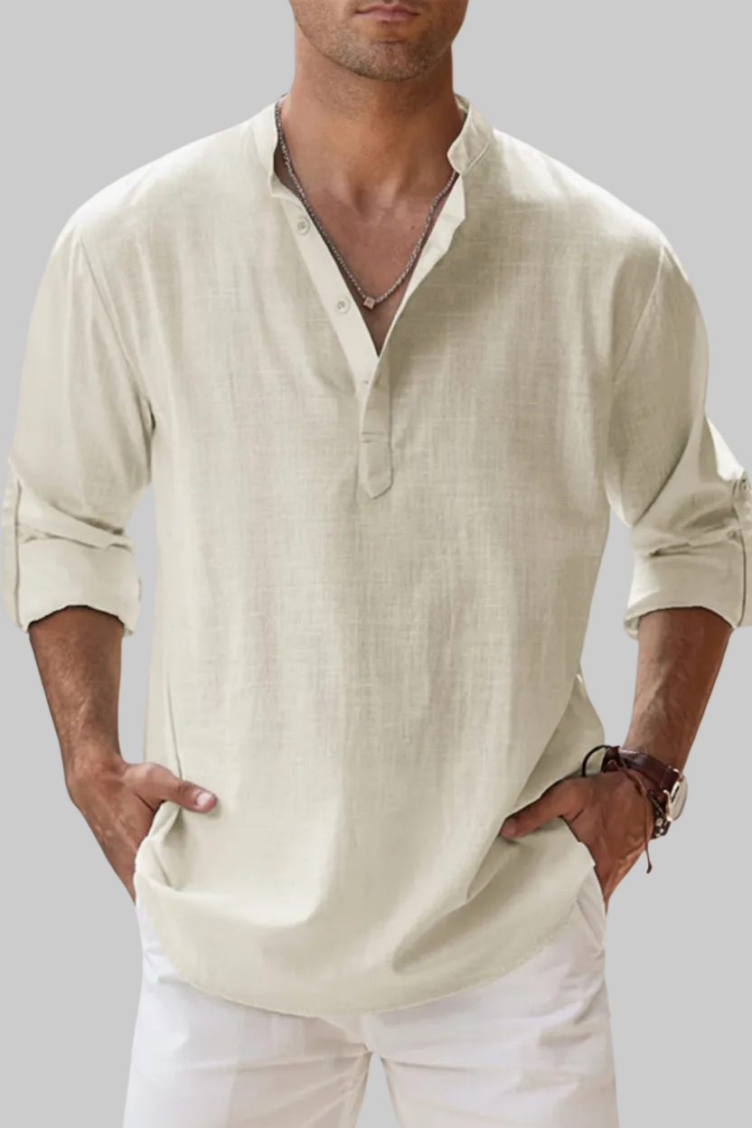 CAMISA DE LINO TRANSPIRABLE