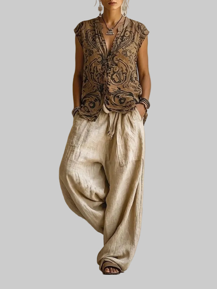 CONJUNTO BOHEMIO FLUIDO EN CAPAS
