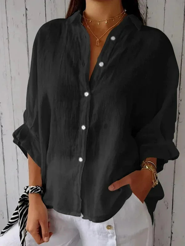 BLUSA ELEGANTE DE LINO