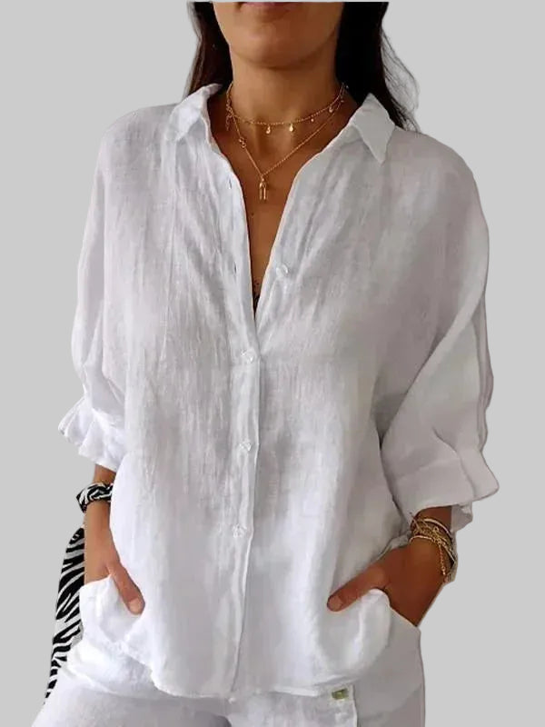 BLUSA ELEGANTE DE LINO