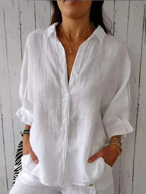 BLUSA ELEGANTE DE LINO