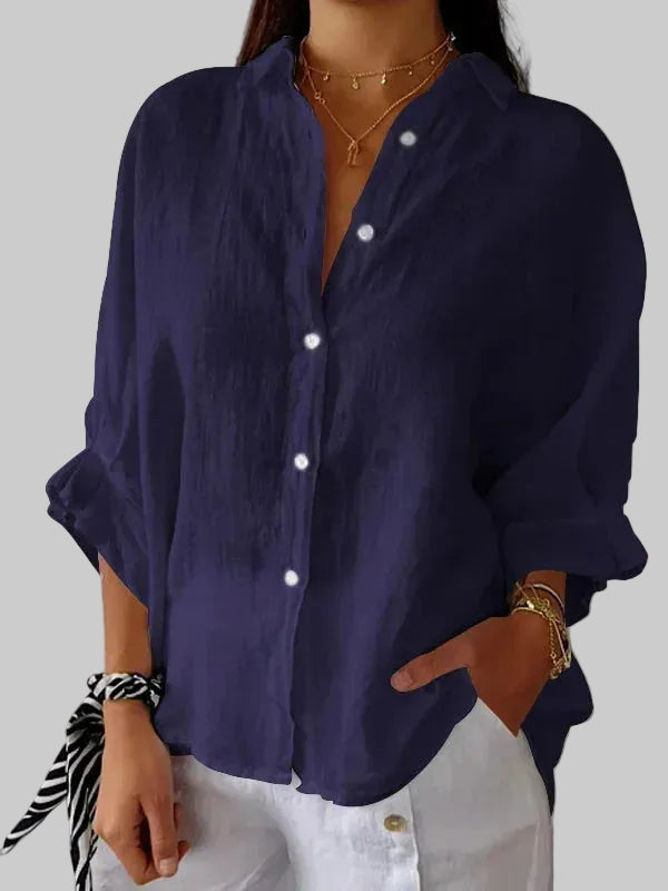 BLUSA ELEGANTE DE LINO