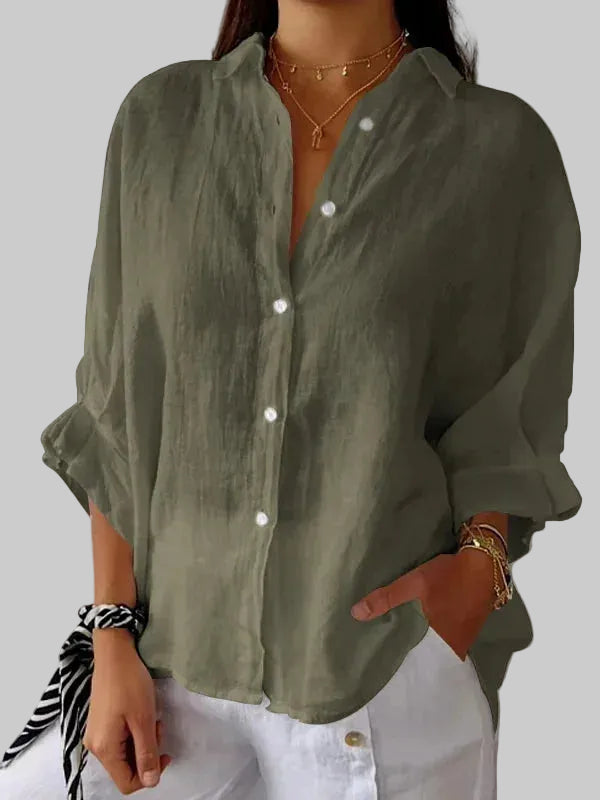 BLUSA ELEGANTE DE LINO