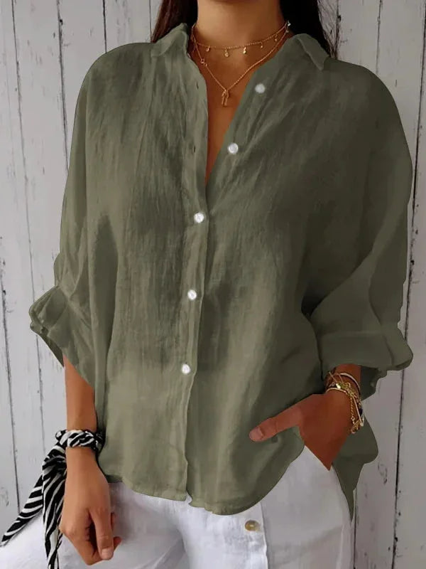 BLUSA ELEGANTE DE LINO