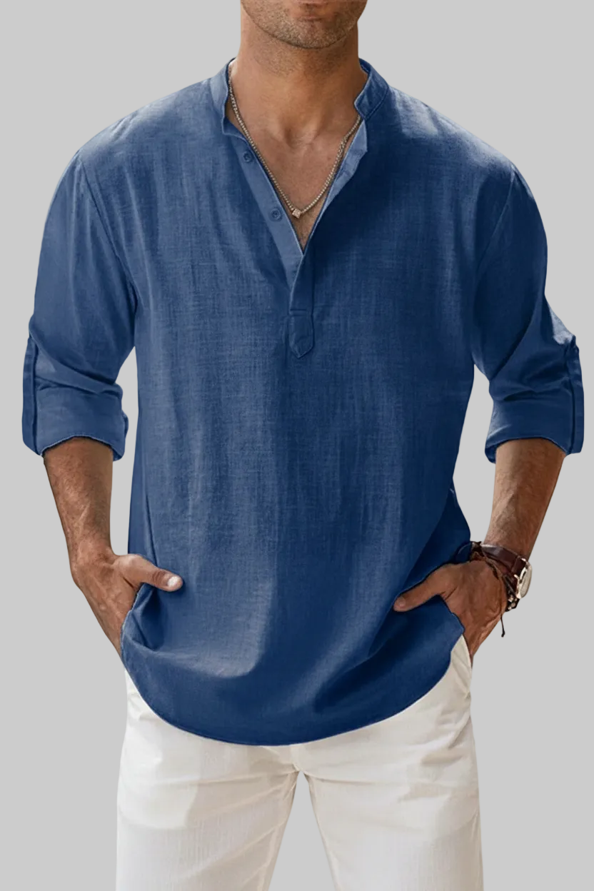 CAMISA DE LINO TRANSPIRABLE